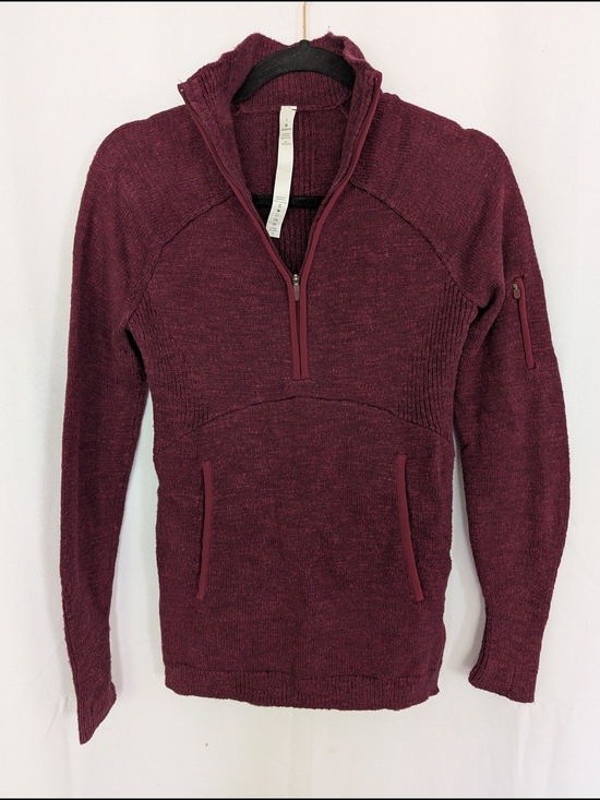 lululemon athletica Sweaters - lululemon athletica Women's Summit Stride Sweater in Heathered Deep Rouge